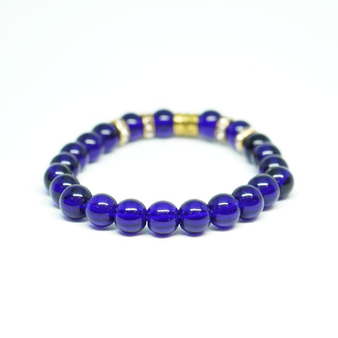 AfroBeads Bracelet in Obsidian Beads for Men and Women