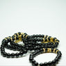 AfroBeads Bracelet in Obsidian Beads for Men and Women