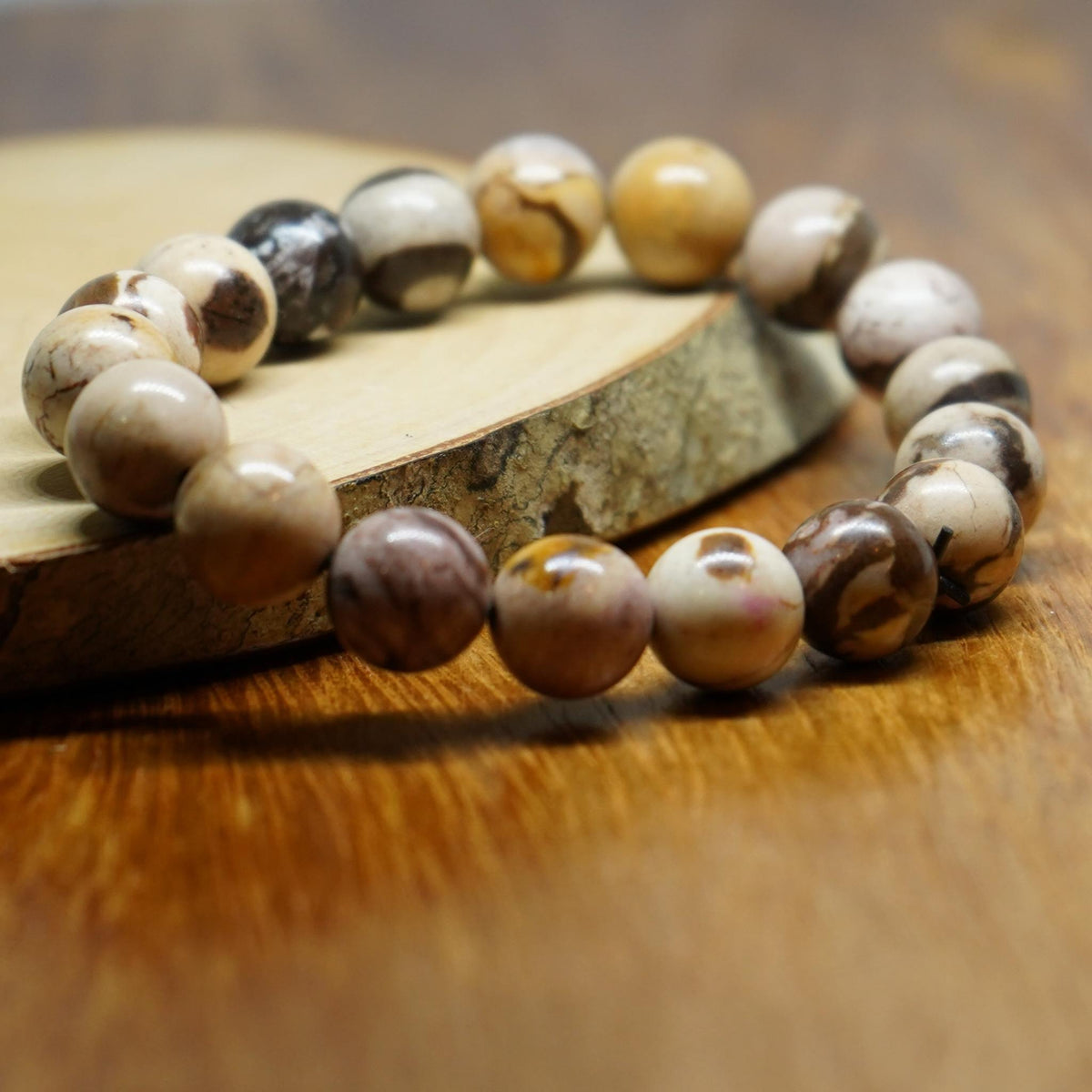 AfroBeads Unisex Bracelet in Stone