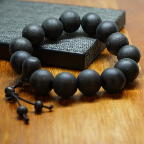 AfroBeads Bracelet in Black Matte Onyx and Beads Bracelet