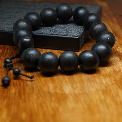 AfroBeads Bracelet in Black Matte Onyx and Beads Bracelet