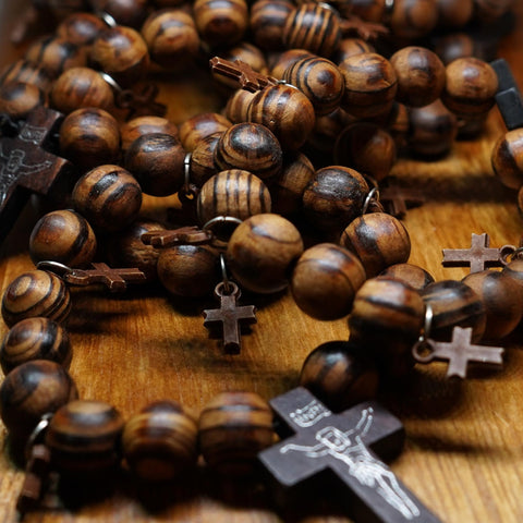 AfroBeads Bracelet in Brown Wood