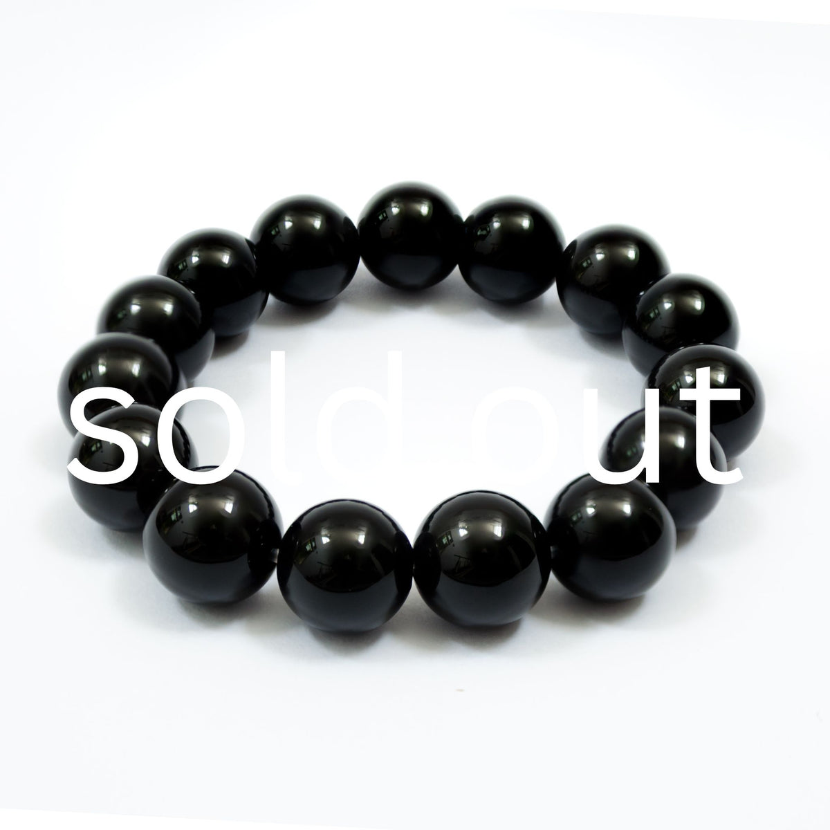 AfroBeads Bracelet in Black Obsidian Bead for Men and Women